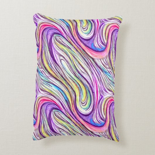 パステルスワースケープのアクセント枕 アクセントクッション (裏面(縦))