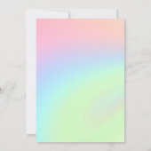 パステルスワール結婚式招待状と披露宴 招待状 (裏面)