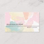 パステルズウォーターカラー迷彩柄 名刺 (正面)