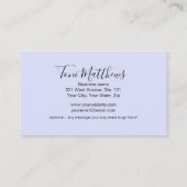 パステルズグラムエレガントサロン 名刺 (裏面)