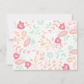 パステルズフローラグレイスウェディングRSVPカード 出欠カード (裏面)