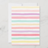 パステルズ春サマー1st誕生日パーティー招待状 招待状 (裏面)