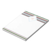 パステルセラペストライプのメモ ノートパッド (回転)