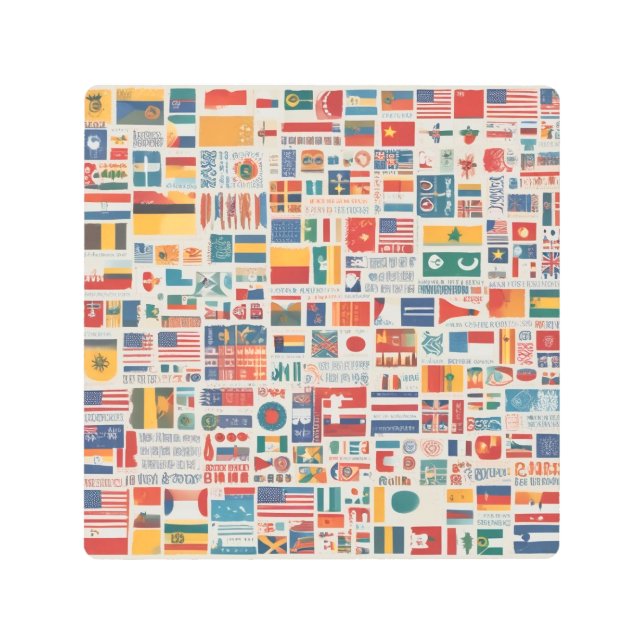 パステルセレニティモダンウォールアート メタルプリント (正面)