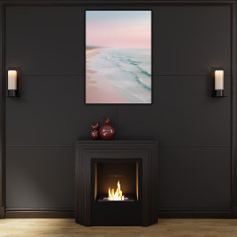 パステルセレニティ海ウェーブ キャンバスプリント