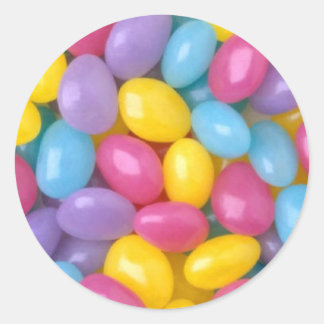 パステルゼリービーンズのシール ラウンドシール