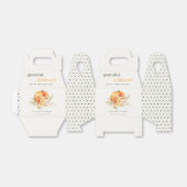 パステルソフトウォーターカラーフローラパンプキンサンクスギビング フェイバーボックス (折り畳みなし)