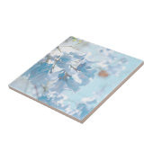 パステルソフトブルージャカランダツリー花咲き タイル (側面)