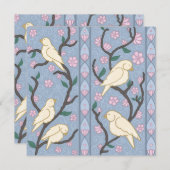 パステルソンバーズアンドフラムス誕生日招待状 (正面/裏面)