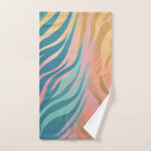 パステルタイガーストライプ バスタオルセット (ハンドタオル)