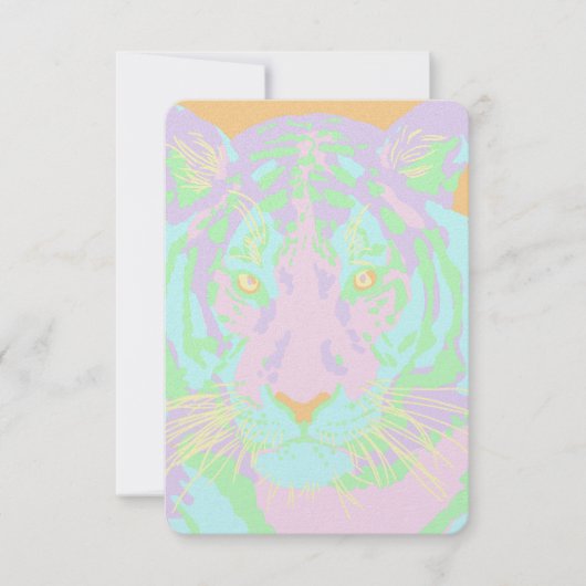 パステルタイガーパーティー 招待状 (正面)