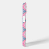 パステルタイル柄 ピンクとブルーのスマホケース Case-Mate iPhoneケース (裏面 / 右)
