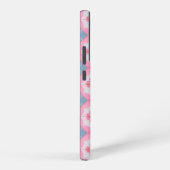パステルタイル模様ピンクと青の電話ケース SAMSUNG GALAXYケース (右側面)