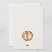 パステルターキーミールサンクスギビングディナー招待状 シーズンカード (裏面)