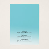 パステルターコイズジュエリーイヤリングネックレスディスプレイ (裏面)