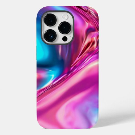 パステルターコイズピンク抽象芸術背モダン景 Case-Mate iPhoneケース (裏面)