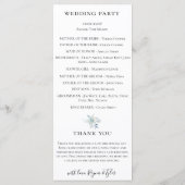 パステルダスティブルーウォーターフローラ結婚ズ プログラム (裏面)