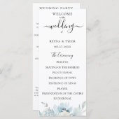 パステルダスティブルーウォーターフローラ結婚ズ プログラム (正面/裏面)