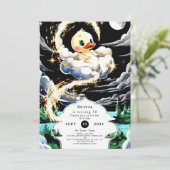 パステルダック誕生日 招待状 (スタンド正面)