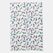 パステルダッシュント皿タオル キッチンタオル (縦)