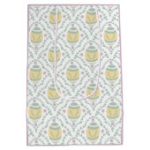 パステルダマスクイースターエッグズパターン抱き枕 ミディアムペーパーバッグ (裏面)