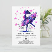 パステルダンサーバレリーナ誕生日 招待状 (スタンド正面)