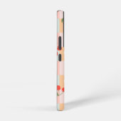 パステルチェリーとハートの市松模様 SAMSUNG GALAXYケース (右側面)