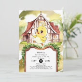 パステルチックチキン誕生日 招待状 (スタンド正面)