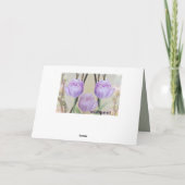 パステルチューリップカスタムと文字誕生日 カード (裏面)