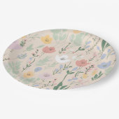 パステルチューリップデザイン ペーパープレート (アングル)