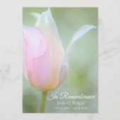 パステルチューリップ春葬儀記念サービス プログラム (正面)