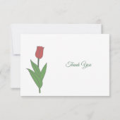 パステルチューリップ葬儀サンキューノートカード サンキューカード (裏面)