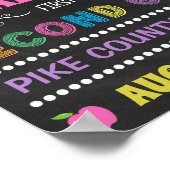 パステルチョークボード新学期2年生サイン ポスター (角)