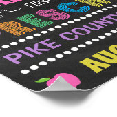 パステルチョークボード 幼稚園入園初日のサイン ポスター (角)