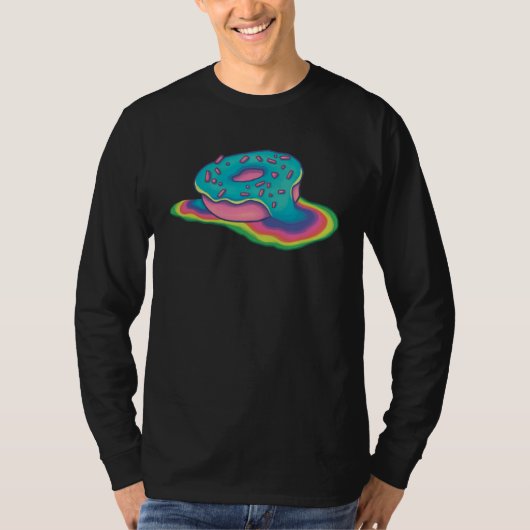 パステルチョークレインボードーナツ Tシャツ (正面)