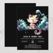 パステルチルドタイガー誕生日 招待状 (正面/裏面)