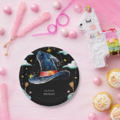 パステルチルドレンおもしろいウィザード誕生日 ペーパープレート (パーティー)