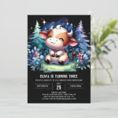 パステルチルドレンズカウー誕生日 招待状 (スタンド正面)