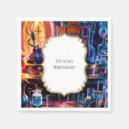パステルチルドレン魔法サイエンティスト誕生日 スタンダードカクテルナプキン