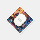 パステルチルドレン魔法サイエンティスト誕生日 スタンダードカクテルナプキン (角)