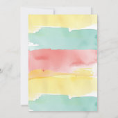 パステルツークール誕生日プールパーティの招待状 招待状 (裏面)