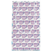 パステルティーカップティーカップティーカップティーパーティーカップティー スモールペーパーバッグ (正面)