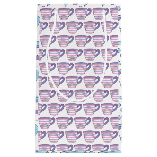 パステルティーカップティーカップティーカップティーパーティーカップティー スモールペーパーバッグ (正面)