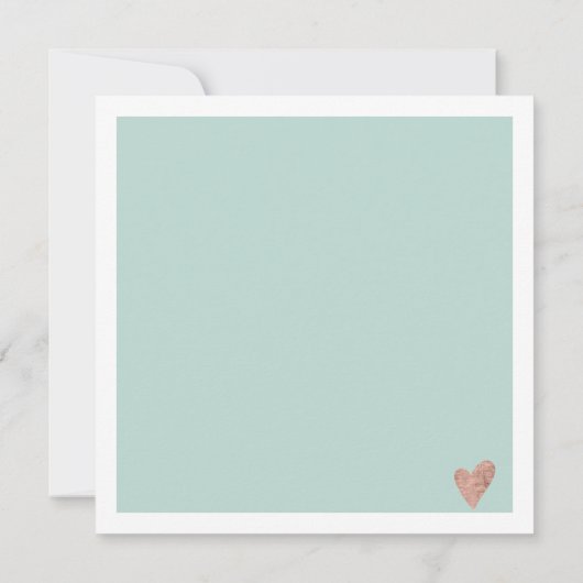 パステルティール（緑がかった色）ブルースクエアギフト証明書のロゴ (裏面)