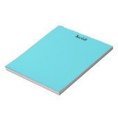 パステルテイルカラーのお名前文具 ノートパッド (回転)