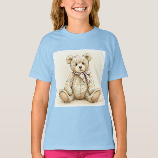 パステルテディバイナターシャアメリカ Tシャツ (正面)