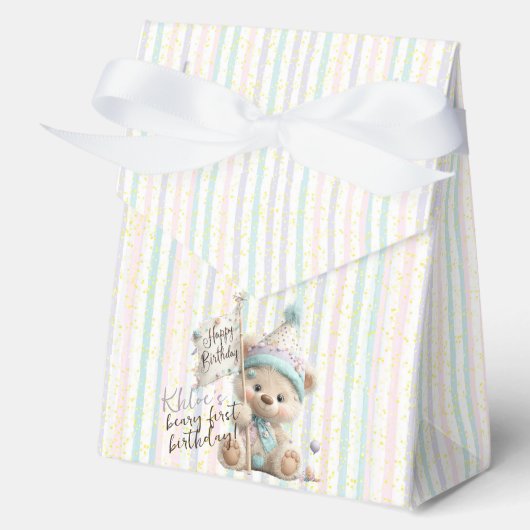パステルテディベアの誕生日 フェイバーボックス (正面)