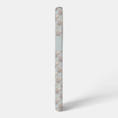 パステルテディベア持ち花付きオーバーオール SAMSUNG GALAXYケース (左側面)