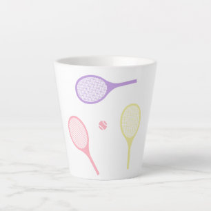 パステルテニスラケット カフェラテマグ