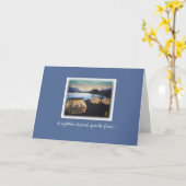 パステルテンツアットサンセットカ感動的ード カード (黄色い花)